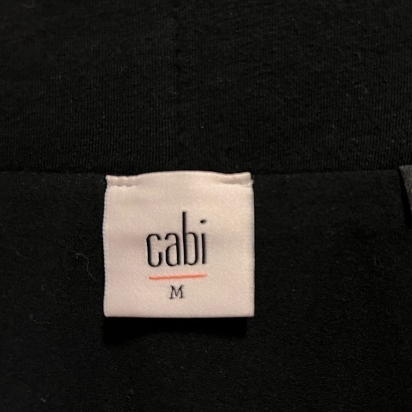 CABI 5321 Dixon skirt black white faux wrap medium elastic waist SZ Medium - Picture 4 of 5